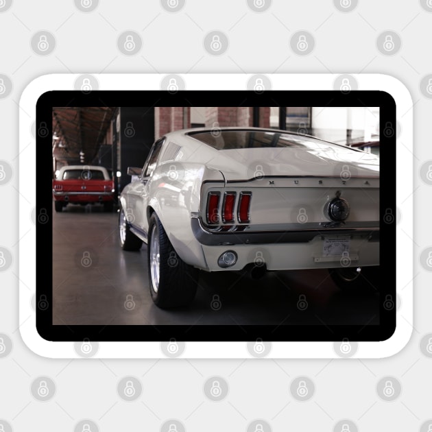 Ford Mustang Fastback V8 Sticker by hottehue